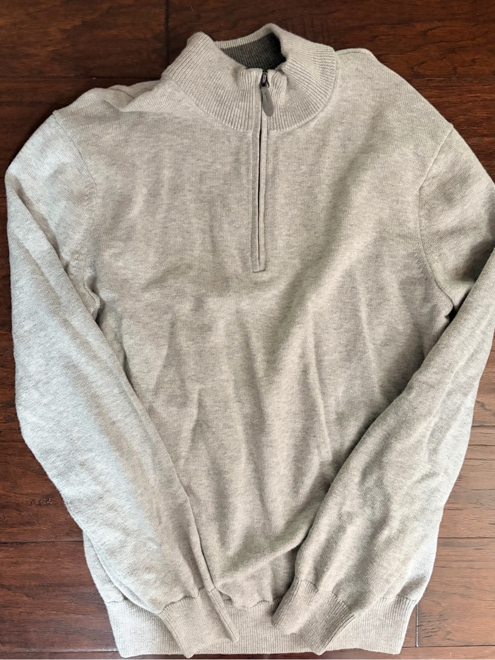 Vineyard Vines Men’s Light Gray Quarter-Zip Sweater